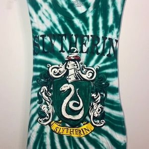 Harry Potter Slytherin tank top. Cut out sleeves